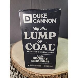 NEW Duke Cannon Big A**‎ Lump of Coal 10oz Activated Charcoal Bar Soap